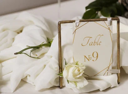 Les 12 Numéros de Table de Mariage Uniques