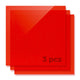 Feuille acrylique translucide rouge pailletée brillante 1/8 (3 pièces)