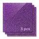 Feuille d'acrylique opaque brillante pailletée violette 3 mm (3 pièces)