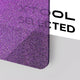Feuille d'acrylique opaque brillante pailletée violette 3 mm (3 pièces)