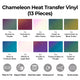 Vinyle Thermocollant Chameleon (13pcs)