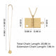 Collier Médaillon Livre en Acier Inoxydable (3 pièces)