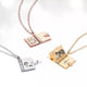 Collier Médaillon Livre en Acier Inoxydable (3 pièces)