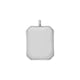 Pendentif carré embossé en acier inoxydable (10 pcs)