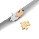 Pendentif puzzle en acier inoxydable (30 pcs)