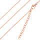 Chaînes en acier inoxydable or rose (10 pièces)