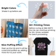 Puff Plastisol Ink pour impression sur tissu (4 couleurs)