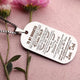 Collier pendentif militaire en acier inoxydable argenté (6 pièces)