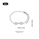 Bracelet patte de chien en acier inoxydable doré (3 pcs)