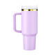 Tumbler en acier inoxydable violet à doré avec poignée amovible (1,18 L)