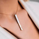 Collier message caché en acier inoxydable (3 pcs)