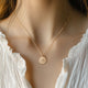 Collier pendentif rotatif en acier inoxydable argenté (3 pièces)