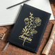 Carnet en PU laserable Noir à Or