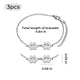Bracelet patte de chien en acier inoxydable doré (3 pcs)