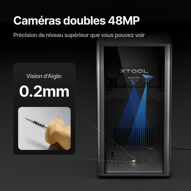 xTool F2 Ultra – Graveur Laser Double MOPA 60W + Diode 40W