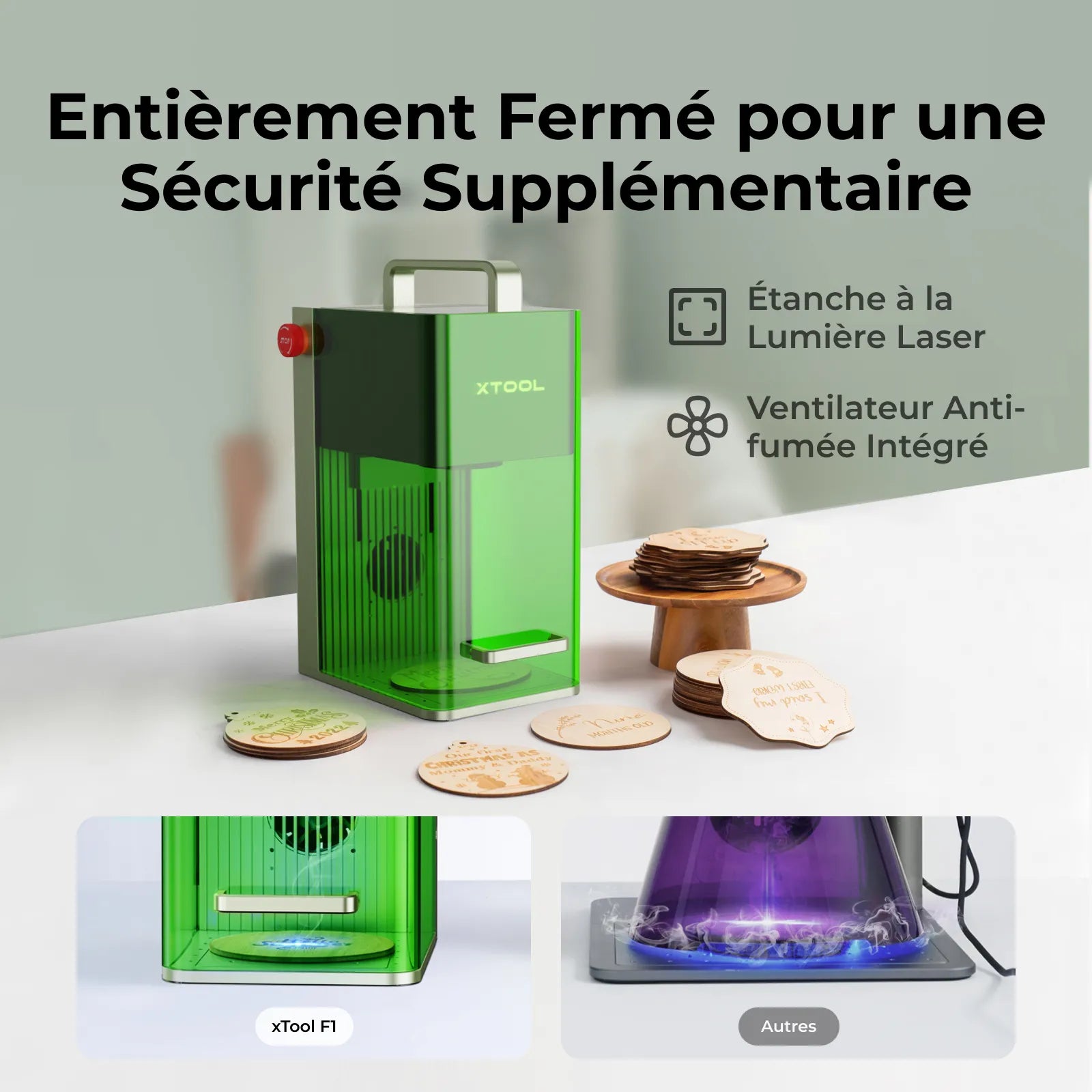 xTool F1 - Graveur Laser Portable et Haute Vitesse