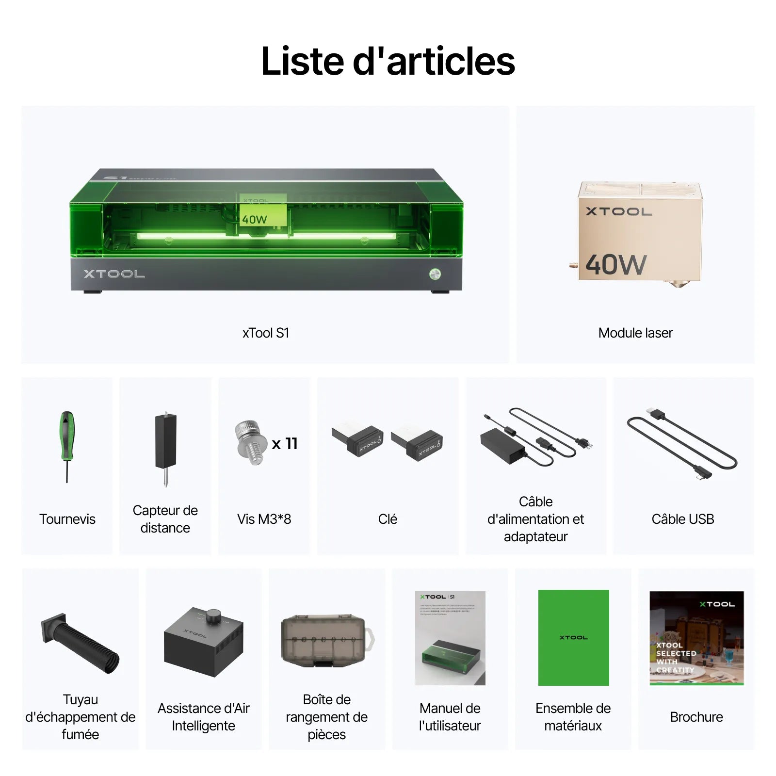 xTool S1 Découpeur Laser à Diode Fermé