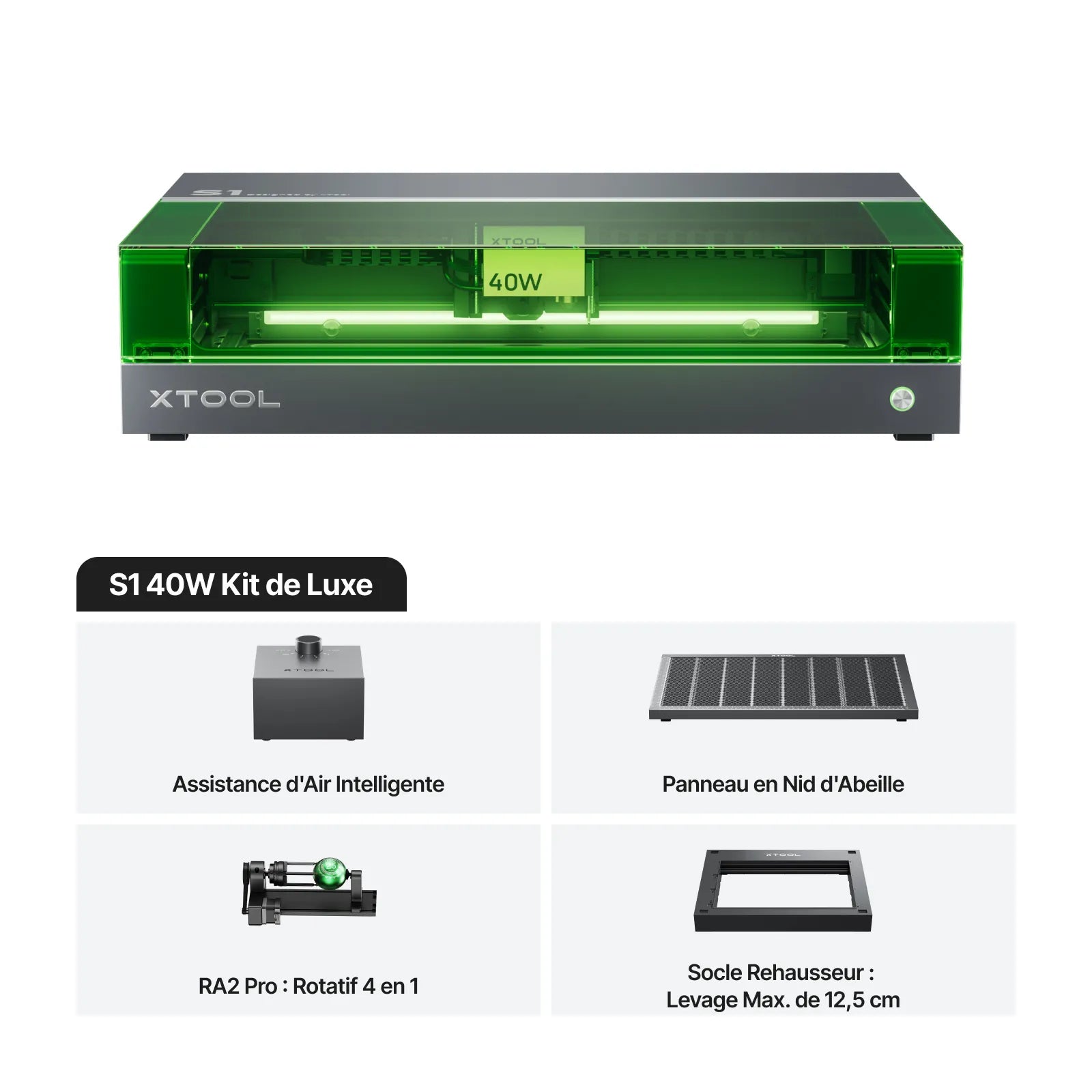 xTool S1 Découpeur Laser à Diode Fermé