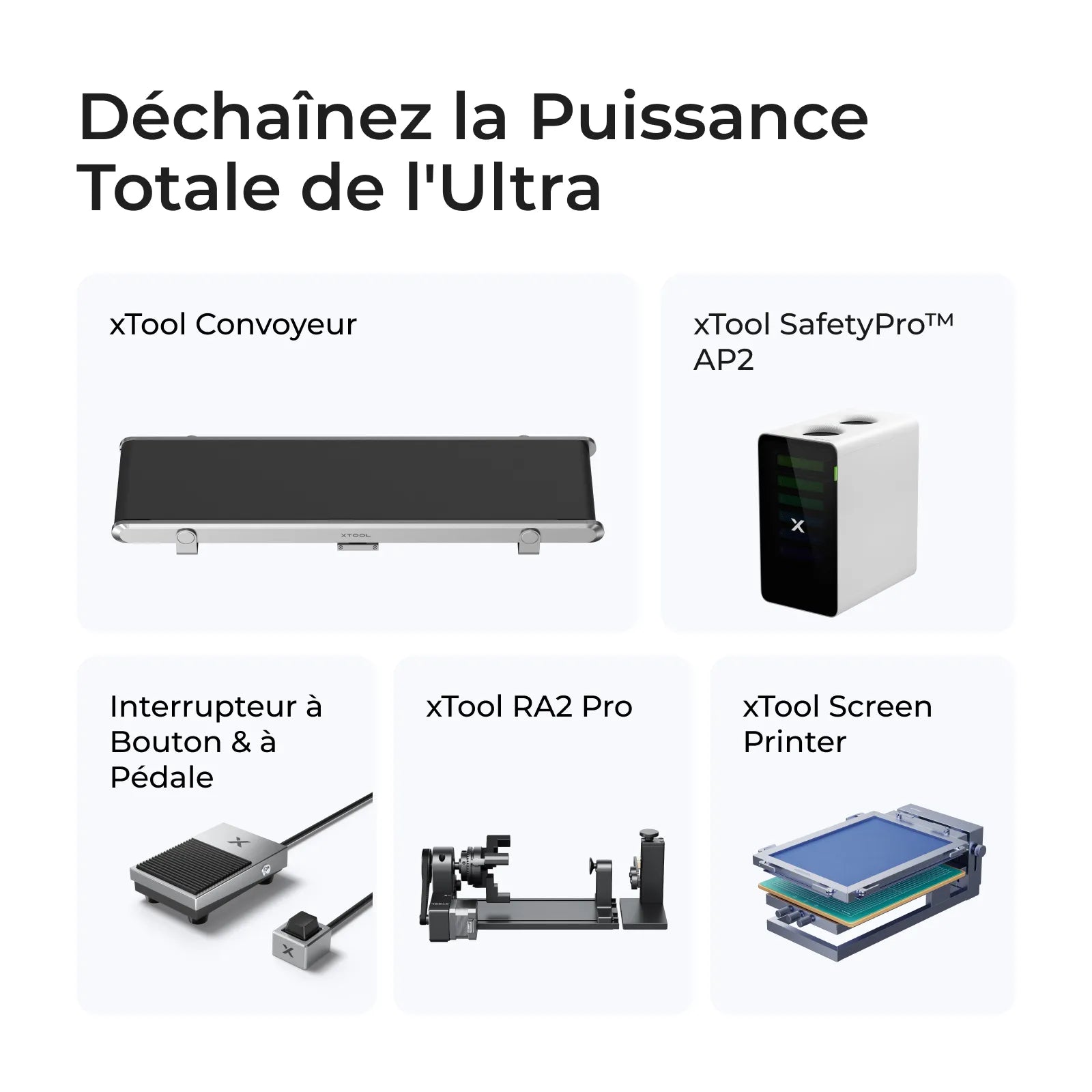 xTool F1 Ultra - Graveur Laser Double Fibre et Diode 20W