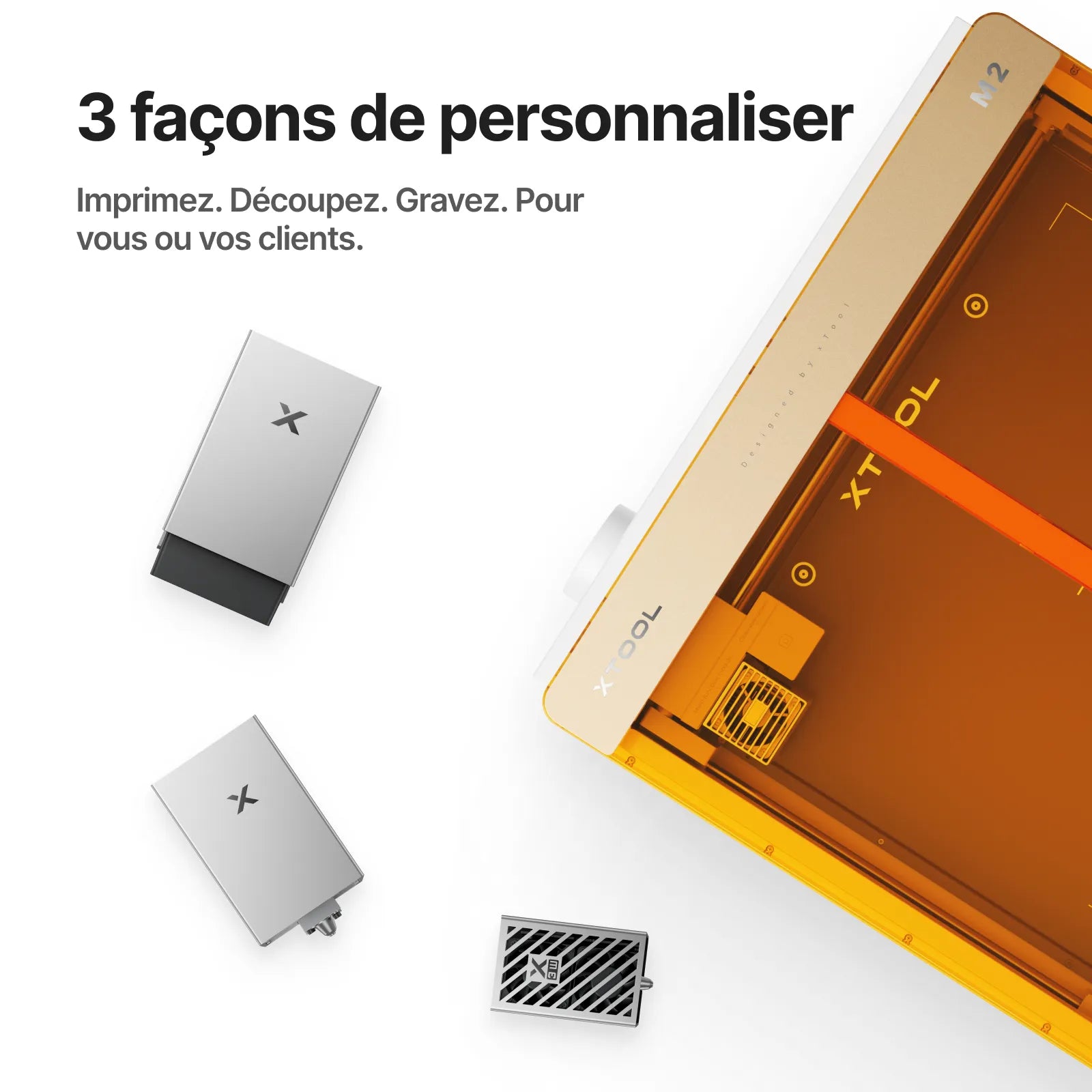 xTool M2 - Graveur Laser Créatif Couleur | Impression CMJN & Laser Diode 10W/20W