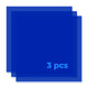 Feuille acrylique translucide brillante bleue 1/8 Plexiglas (3 pièces)