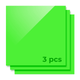 Feuille d'Acrylique Opaque Brillant Vert 3mm (3pcs) - xTool France Store