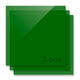 Plaque acrylique translucide brillante verte de 3 mm (lot de 3) - xTool France Store