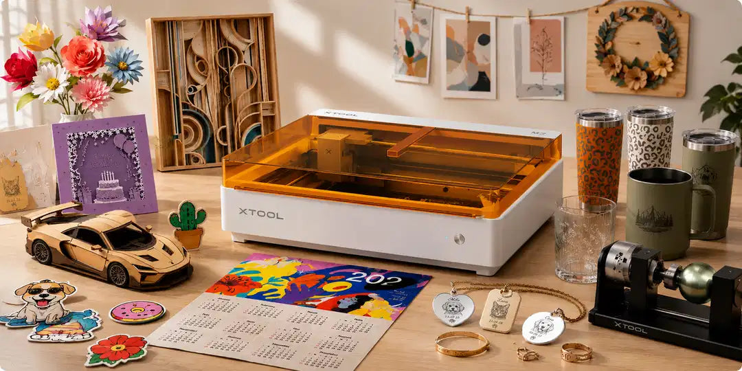 xTool M2 : Le laser créatif couleur ultime pour vos impressions et découpes