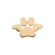 Pendentifs patte de chien en acier inoxydable (10 pcs)