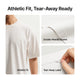 T-shirt blanc 100 % coton 180 g Sélection xTool (6 pcs)