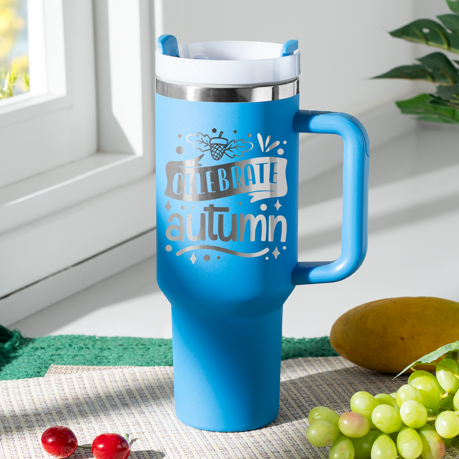 Gobelet en acier inoxydable de 40oz avec poignée amovible
