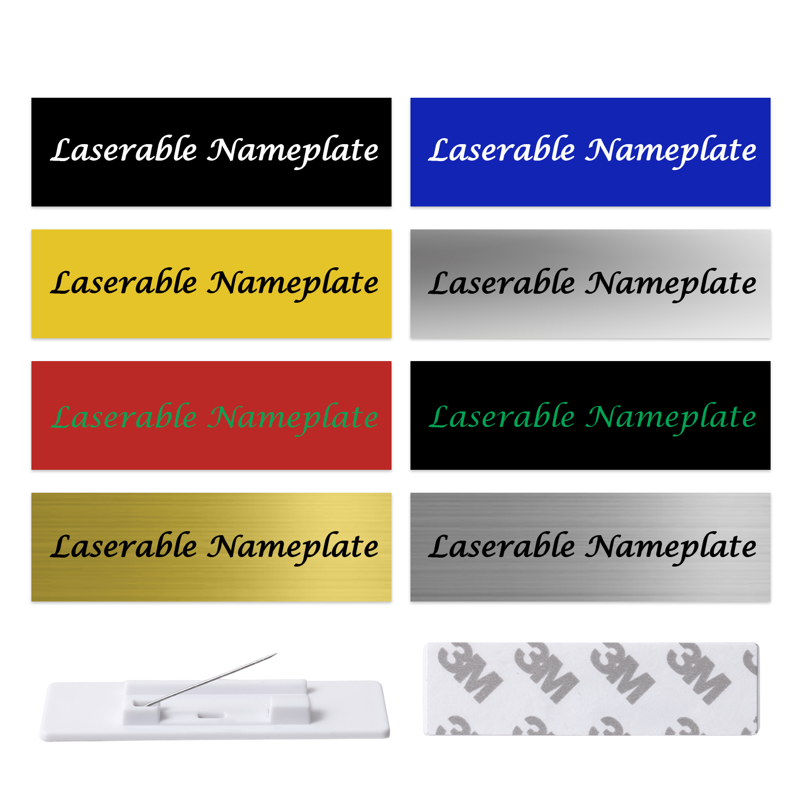 Kit d'essai de gravure laser pour étiquettes en plastique bicolores (16pcs)