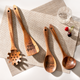Ustensiles de cuisine en bois (10 pièces)