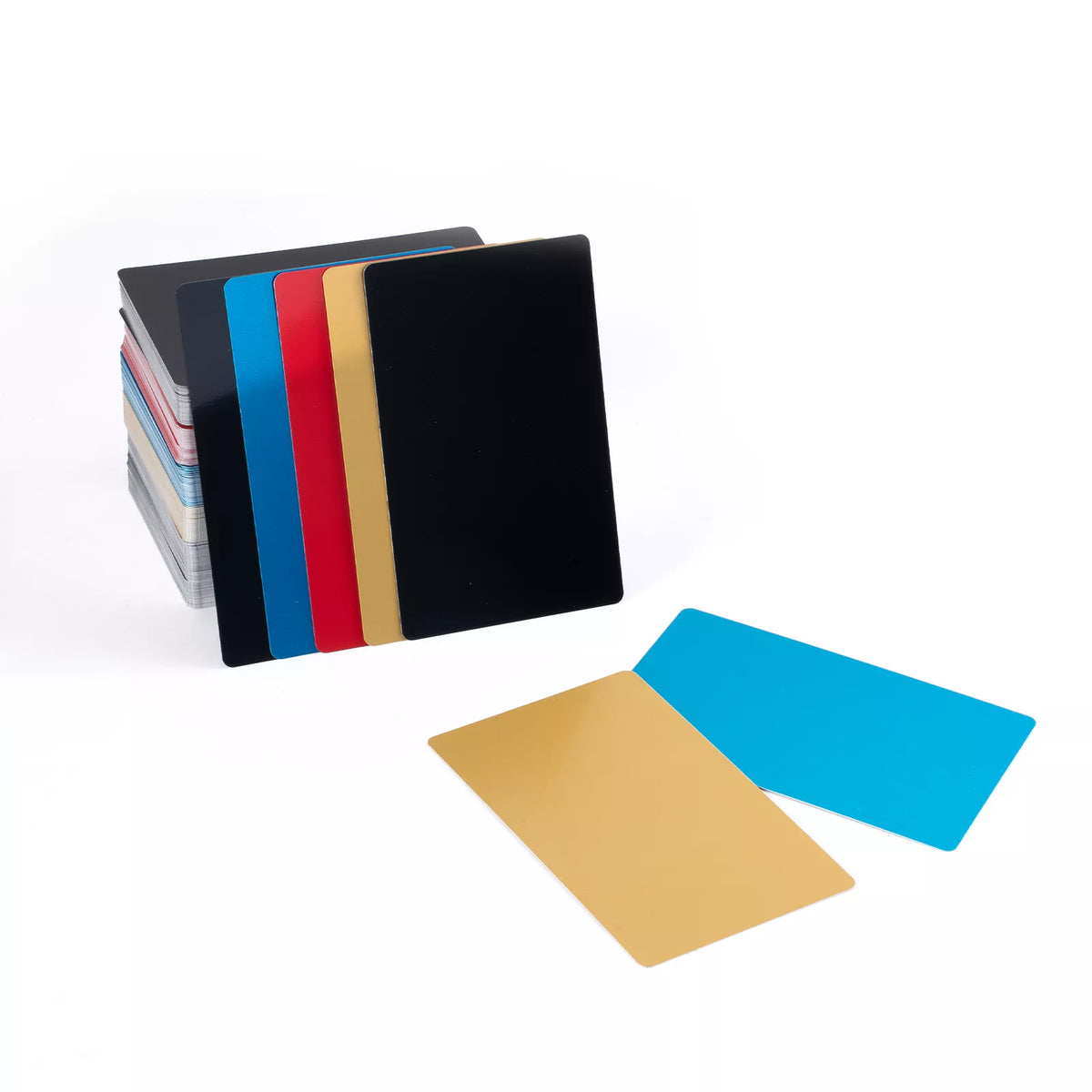 Lot De 15 Cartes De Visite En Métal Acier Inox – 88x53mm – Pour Gravure Laser