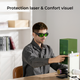 Lunettes de Sécurité Laser xTool pour Lasers 316-460 nm, 630-670 nm et 800-1080 nm