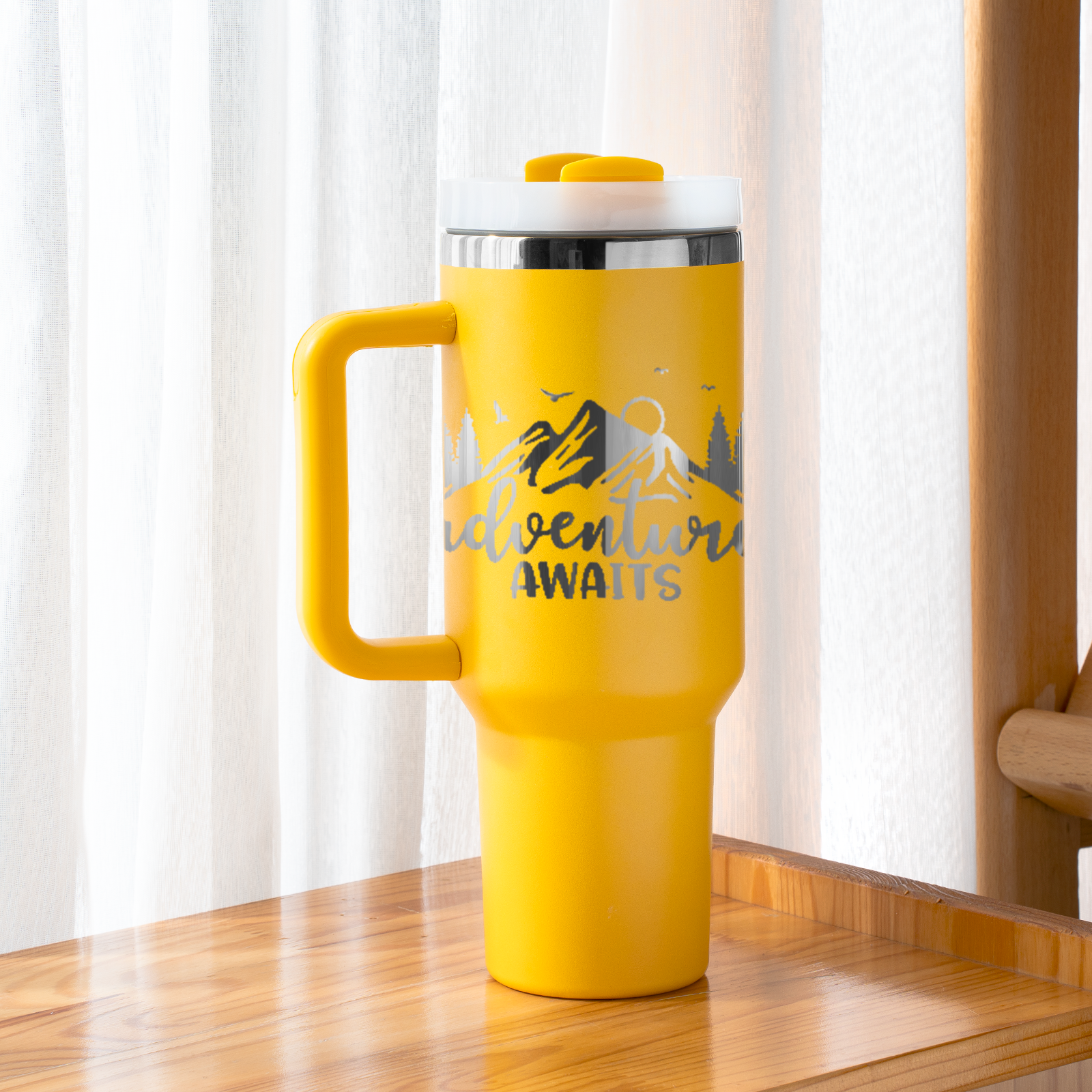 Gobelet en acier inoxydable de 40oz avec poignée amovible