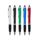 Stylos-bille avec stylet et lumière LED (10 pièces)