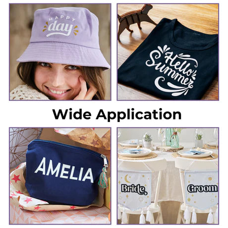 Rouleau de Vinyle HTV Blanc pour Transfert Thermique