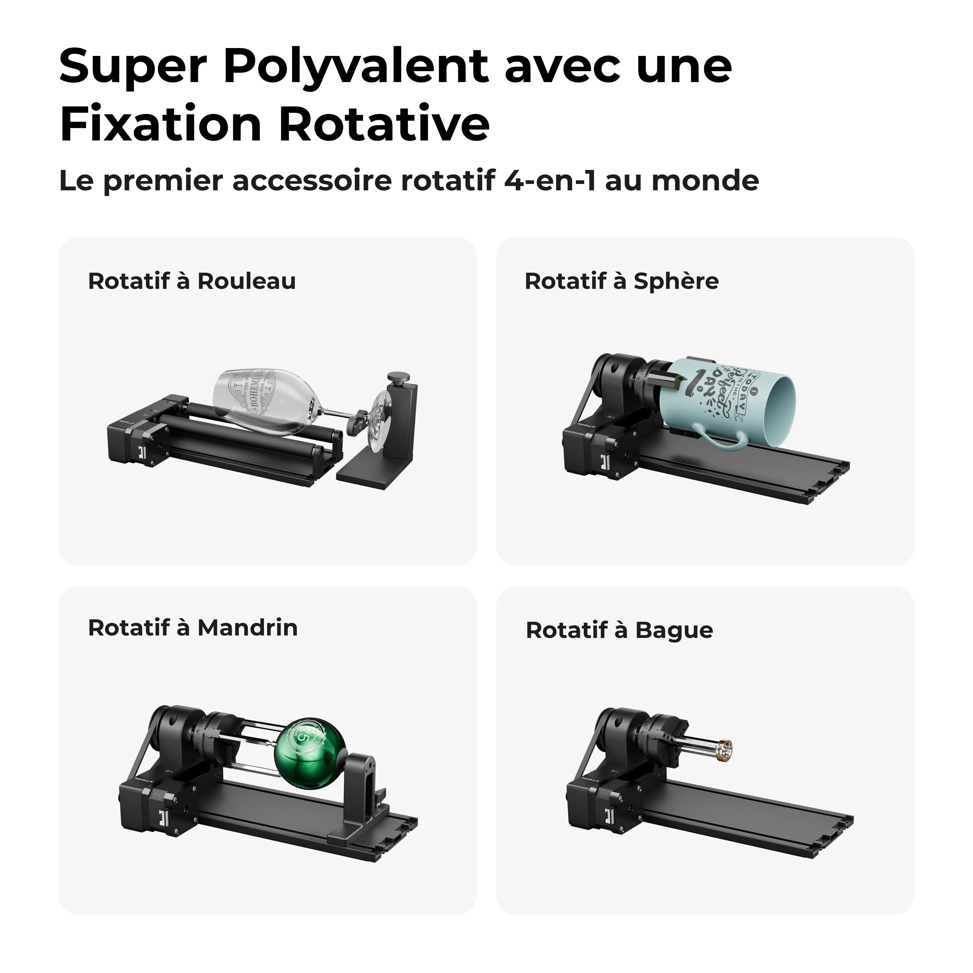 xTool D1/D1 Pro RA2 Pro+Rehausseurs (8 Packs) - xTool France Store