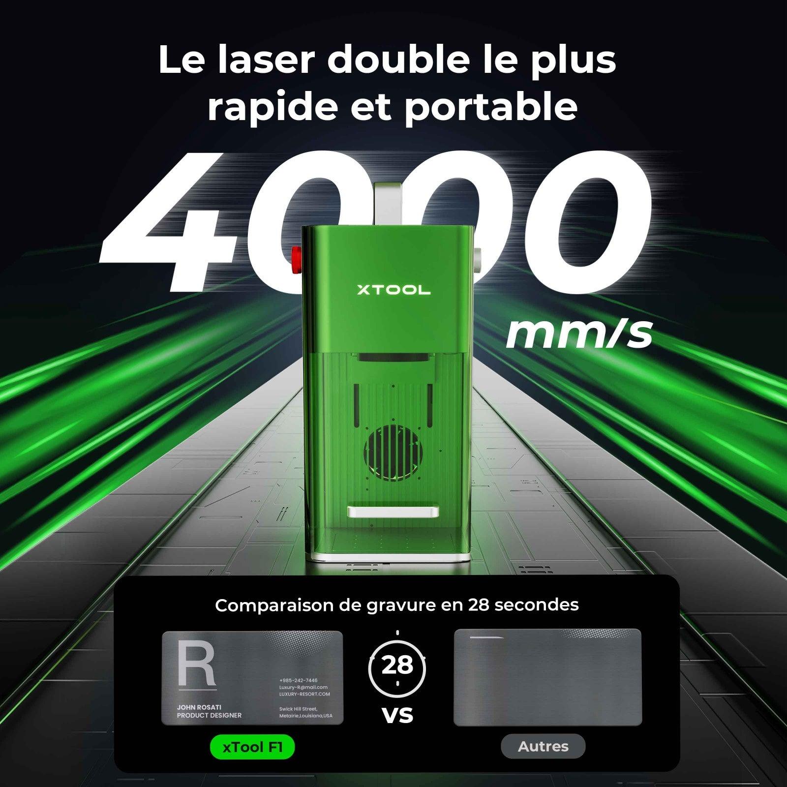 xTool F1 - Le Graveur Laser Portable le Plus Rapide avec des Lasers IR et à Diode - xTool France Store