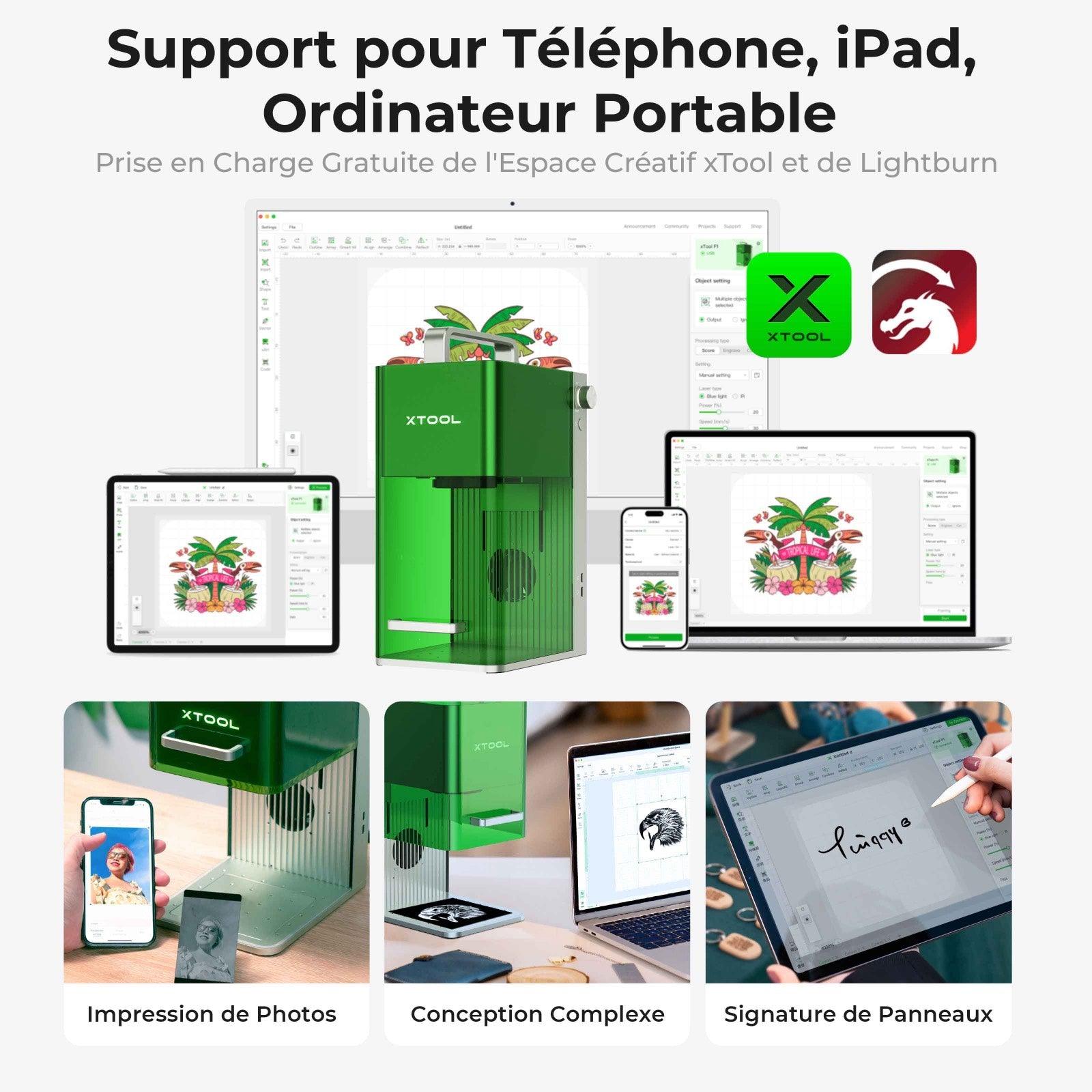 xTool F1 - Support pour Téléphone, iPad, Ordinateur Portable - xTool France Store