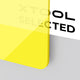 Plaque Acrylique Fluorescente Jaune Translucide Brillante 3 mm pour Diode Laser Cutting (3pcs)