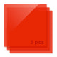 3mm Plaque acrylique plexiglas translucide brillante (3 pcs)