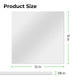 3mm x 30 x 30 cm Plaque acrylique plexiglas miroir (1 pce)