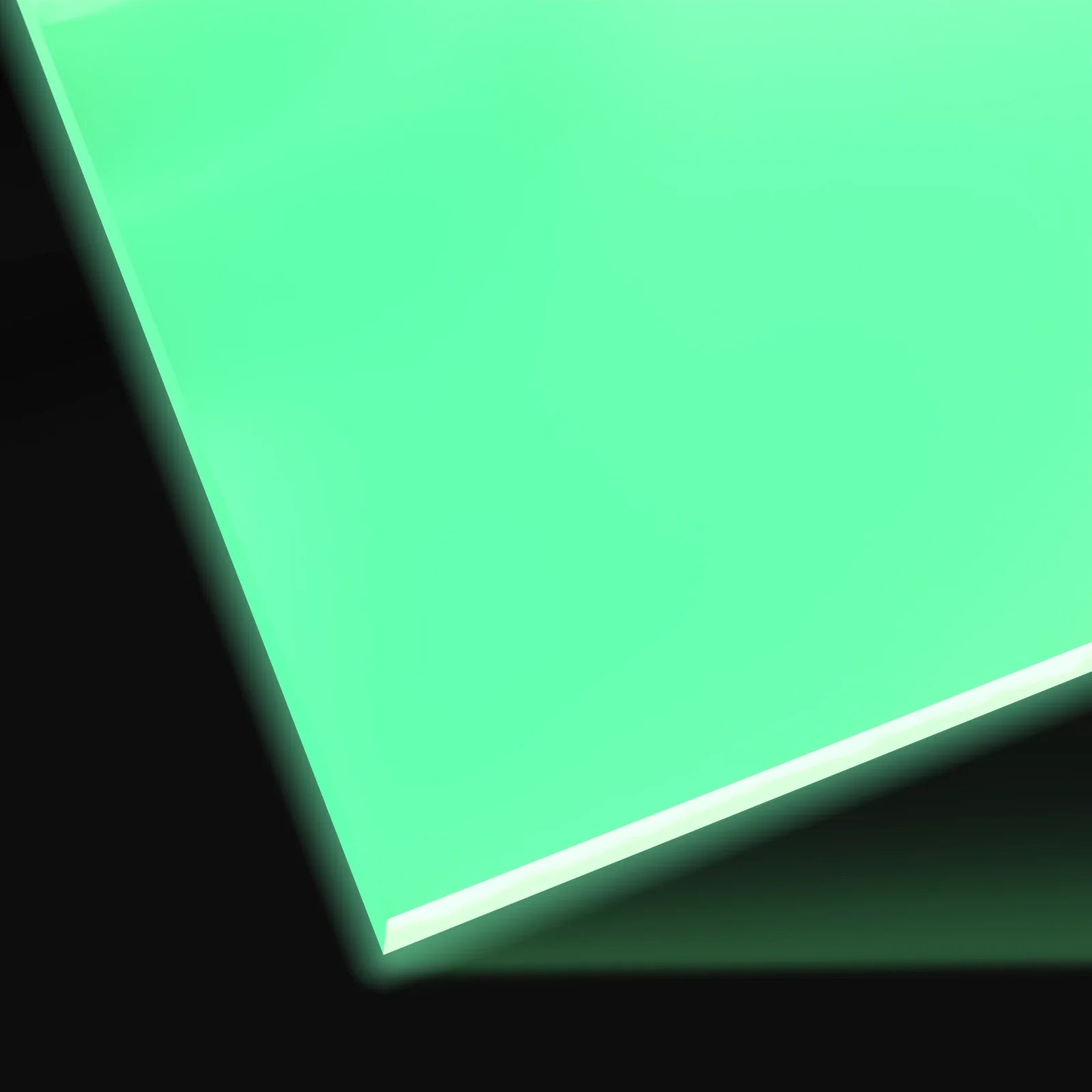 Plexiglas feuille acrylique vert pâle phosphorescent 3mm (3 pièces)