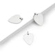 Pendentifs médiator de guitare en acier inoxydable (10 pcs)