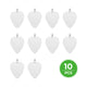 Pendentifs médiator de guitare en acier inoxydable (10 pcs)