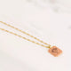 Pendentif carré embossé en acier inoxydable (10 pcs)