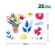 Papier Autocollant Blanc Jet d'Encre (25 pcs)