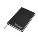 Carnet PU gravable noir à argenté